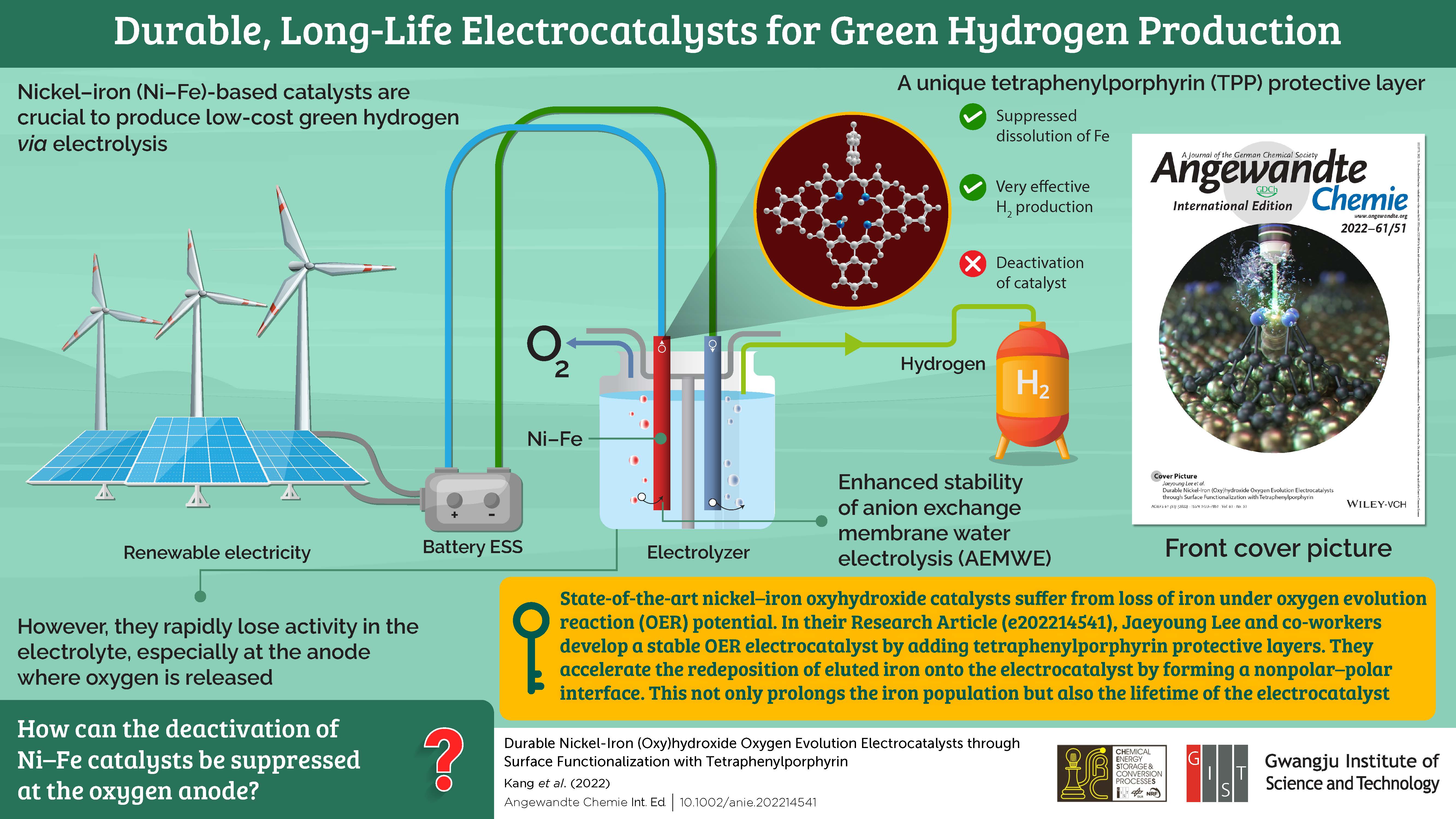 Novel Protective Layer for Catalysts Developed by GIST Scientists Improves Life and Performance of Ni–Fe Catalysts 이미지
