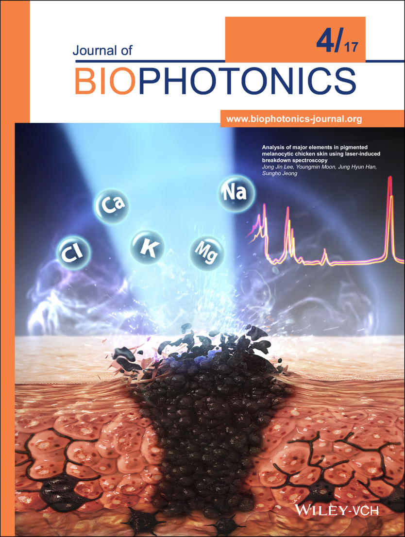 정성호 교수팀, 멜라닌 세포 모반의 전해질 성분 분석 연구 Journal of Biophotonics 표지논문 선정 이미지