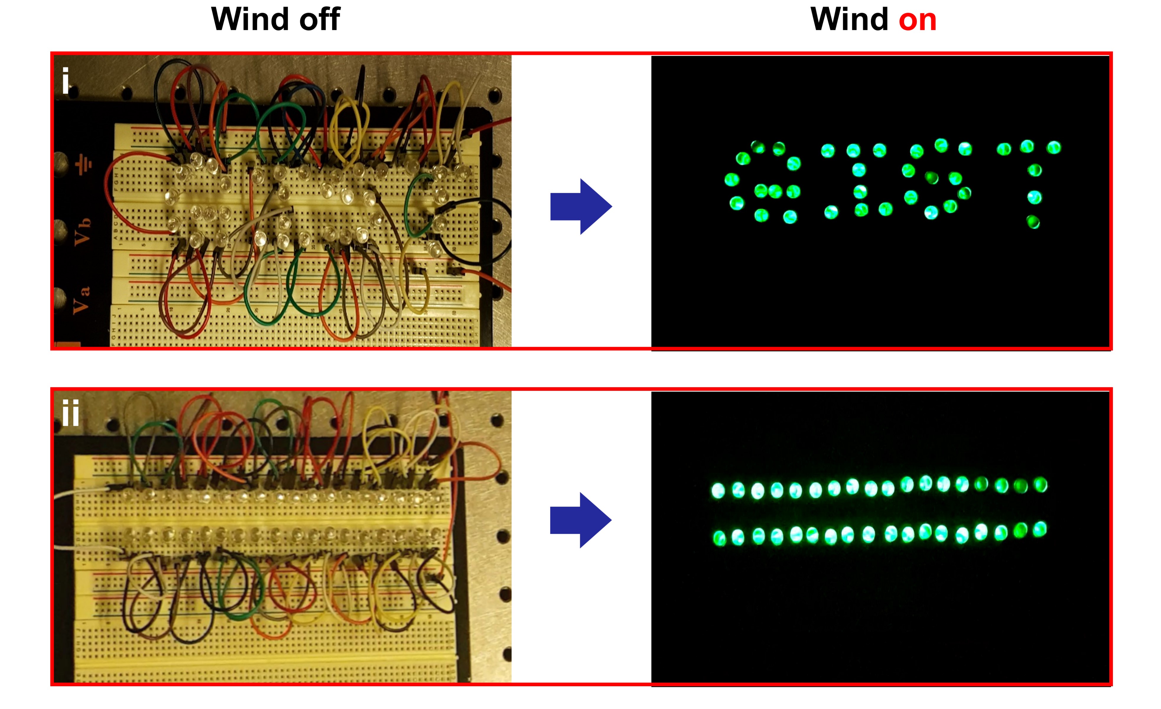 정건영 교수 연구팀, 바람 불면 불이 켜지는 마찰 전기 소자 개발 이미지