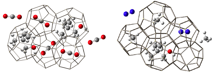 Professor Youngjune Park research team identifies how neopentyl alcohol guest molecule forms sI or sII hydrate depending on the binary gaseous guest molecules 이미지