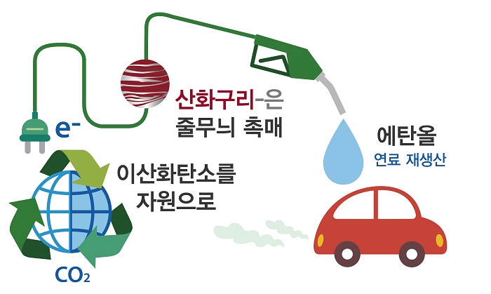 Professor Jaeyoung Lee's research team develops catalyst to convert carbon dioxide into ethanol 이미지