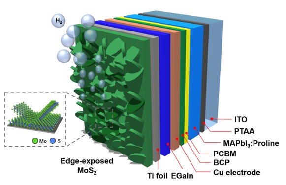 Professors Kwanghee Lee and Sanghan Lee's research team develops high-efficiency eco-friendly solar hydrogen production technology 이미지