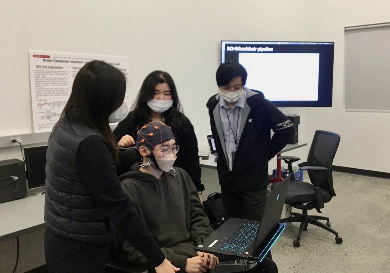 GIST Ph.D. students conducted applied research on brain engineering using artificial intelligence at NCSU, USA 이미지