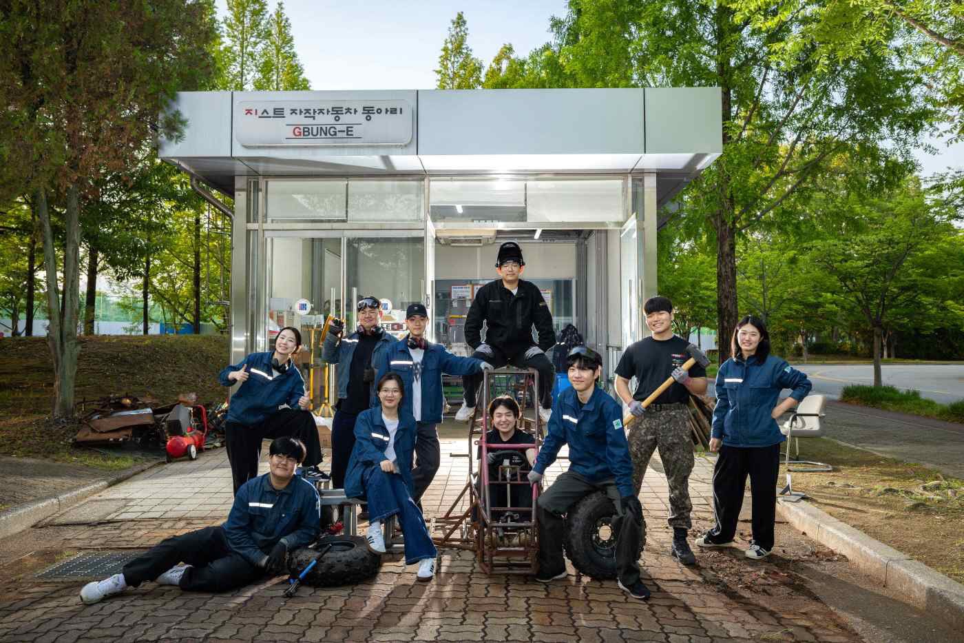 "We will finish the race even if the axle breaks" GIST student self-built car club 'G-BungE' competes in national competition with self-built electric vehicle 'Mk.5' 이미지