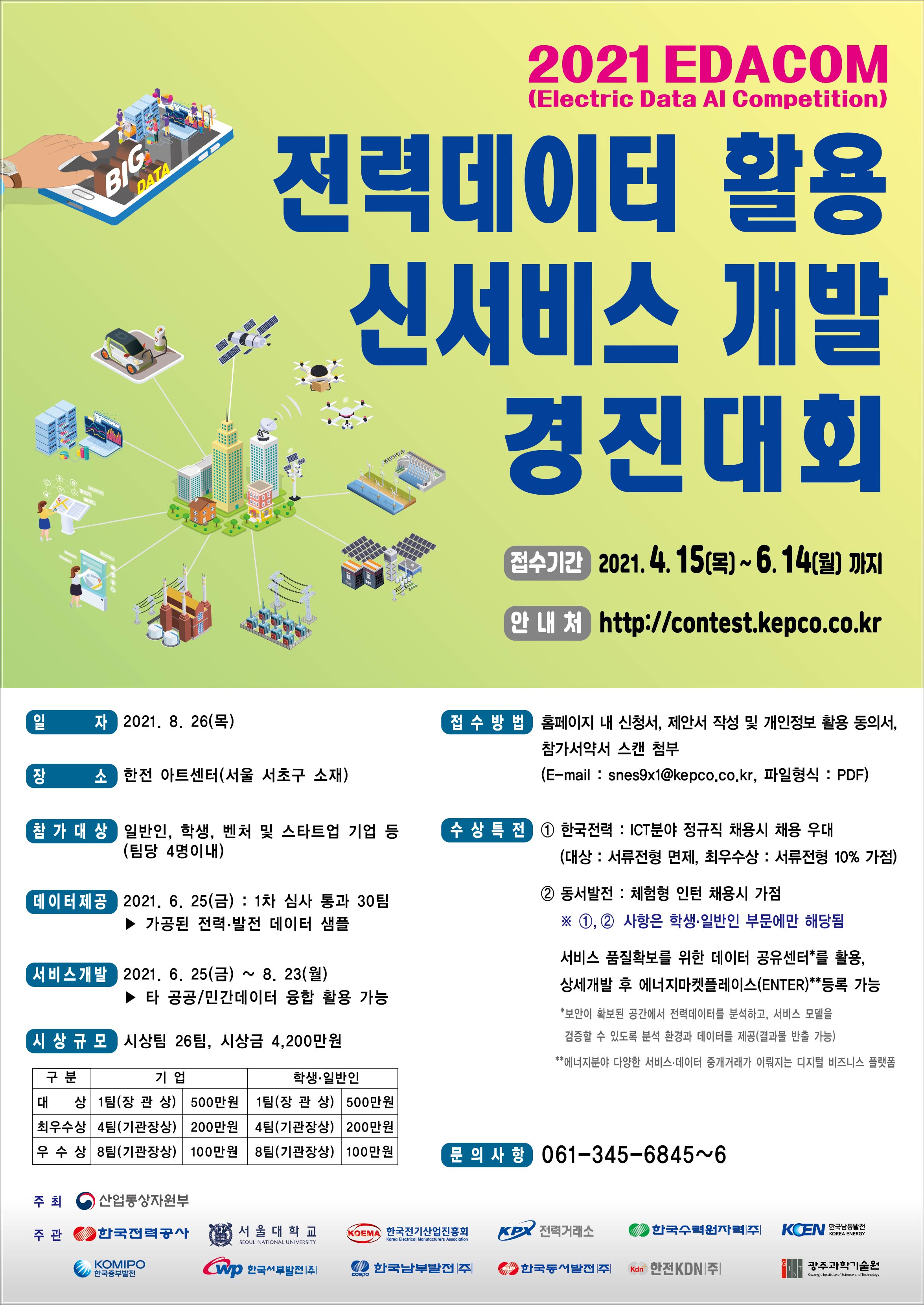 GIST Energy Valley Institute of Technology hosts KEPCO's 2021 Electric Data AI Competition 이미지