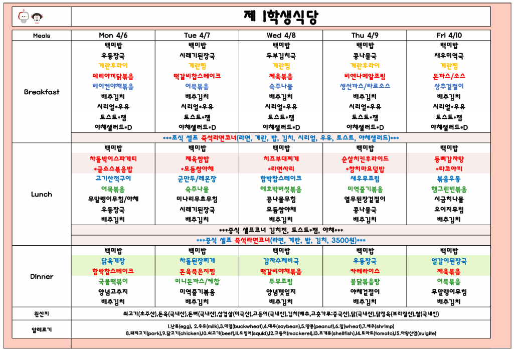 2026년4월2주 (4월6일-4월10일) 이미지